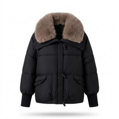Lederjacken Outlet24 - Zinok | Gefüttert Pelzbesetzt Jacke Damen
