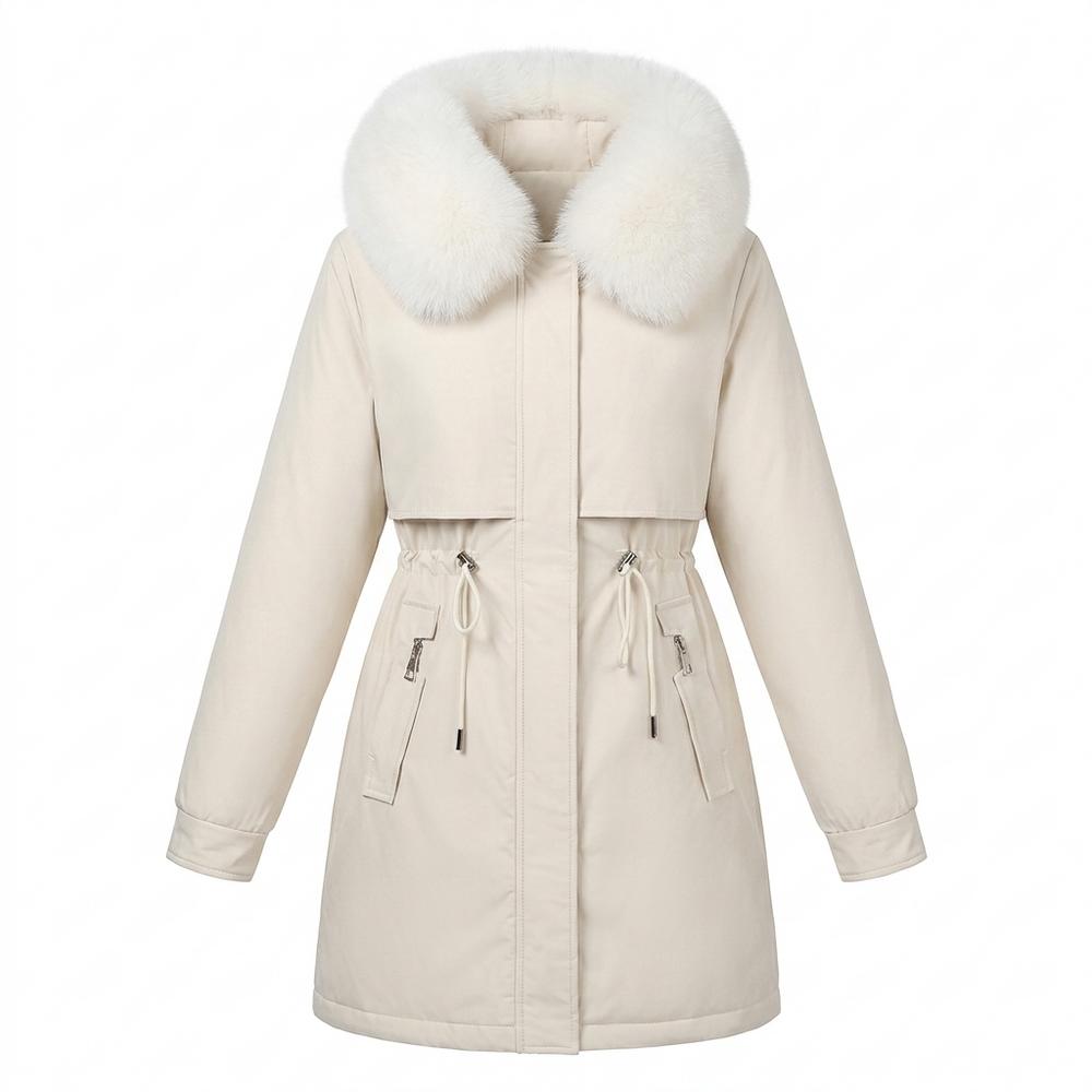 Lederjacken Outlet24 - Catet | Gefütterter Taillierter Mantel Damen