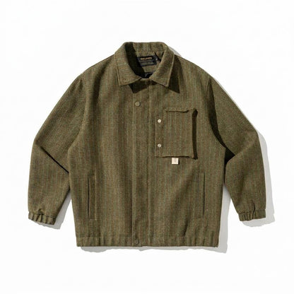 Lederjacken Outlet24 - Nohor | Strukturiert Gestreift Jacke Unisex
