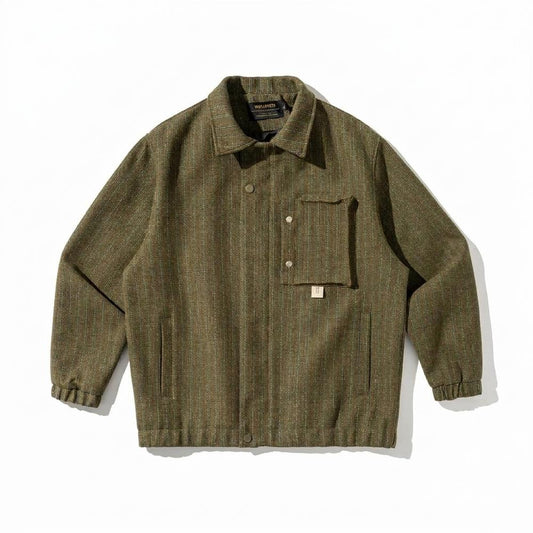 Lederjacken Outlet24 - Nohor | Strukturiert Gestreift Jacke Unisex