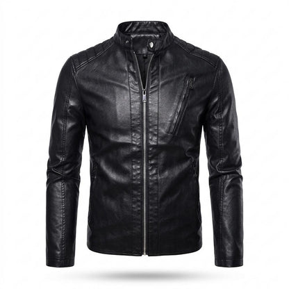 Lederjacken Outlet24 - Rowir | Gesteppt Tailliert Lederjacke Herren