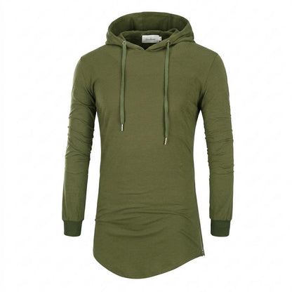 Lederjacken Outlet24 - Veven | Langgeschnitten Langärmlig Hoodie Herren