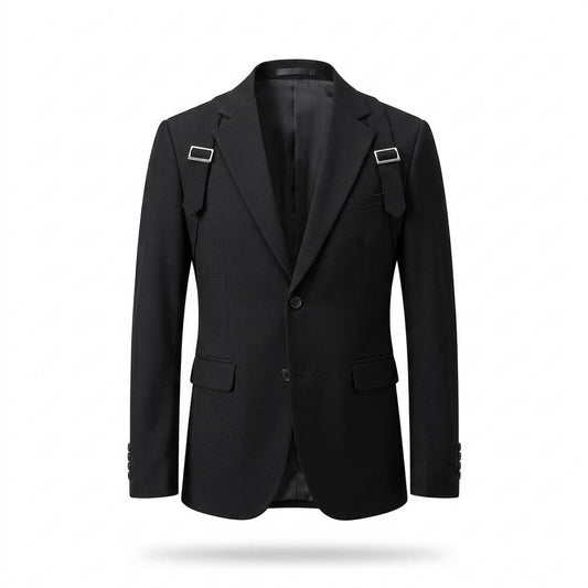 Lederjacken Outlet24 - Sobid | Tailliert Appliziert Anzug Herren
