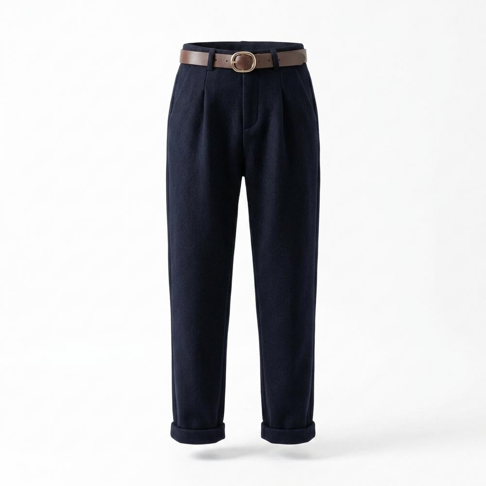 Lederjacken Outlet24 - Vogal | Plissiert Hochgeschnitten Hose Damen