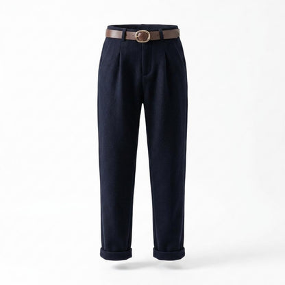 Lederjacken Outlet24 - Vogal | Plissiert Hochgeschnitten Hose Damen