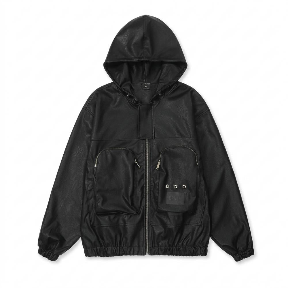 Lederjacken Outlet24 - Marim | Funktional Strukturiert Lederjacke Unisex