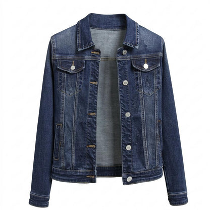 Lederjacken Outlet24 - Ausek | Gewaschen Geknöpft Jacke Damen