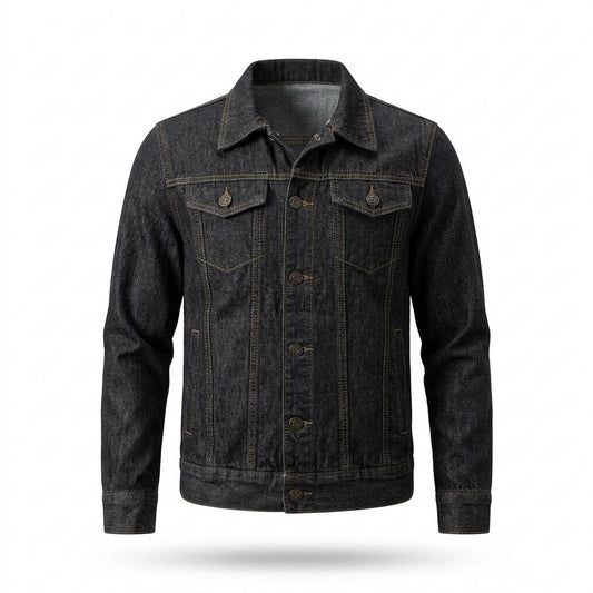 Lederjacken Outlet24 - Eurem | Geknöpft Langärmlig Jacke Herren