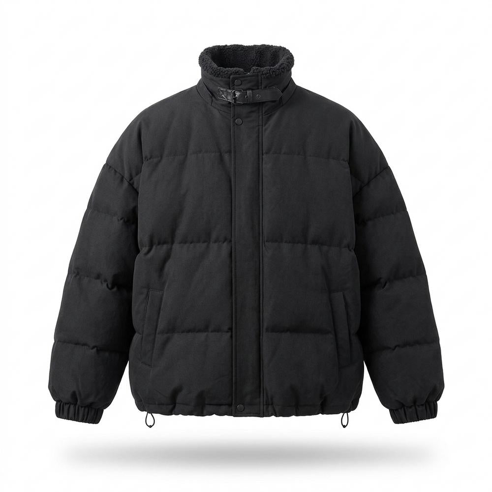 Lederjacken Outlet24 - Eekus | Gefütterte Stehkragen Jacke Unisex