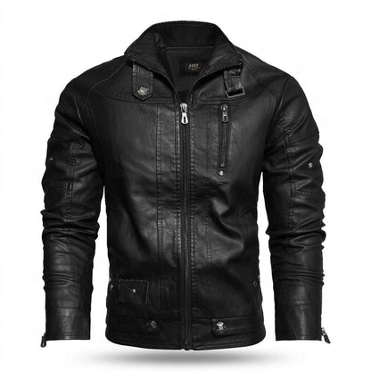 Lederjacken Outlet24 - Kuted | Gefüttert Tailliert Lederjacke Herren