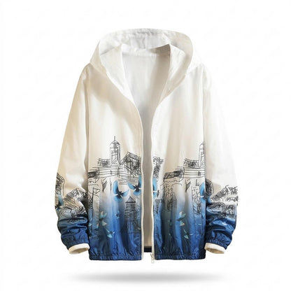 Lederjacken Outlet24 - Nugav | Bedruckt Leicht Jacke Herren