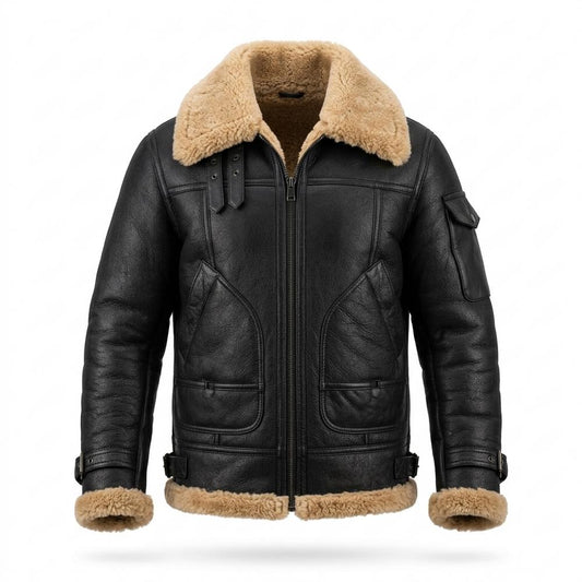 Lederjacken Outlet24 - Mepov | Gefüttert Robust Lederjacke Herren