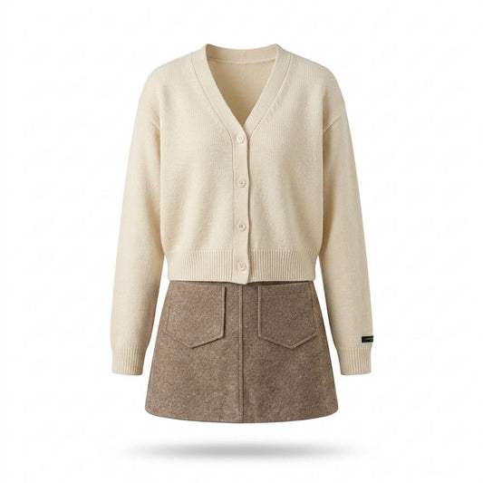 Lederjacken Outlet24 - Tovet | Feingestrickter Geknöpfter Cardigan Damen