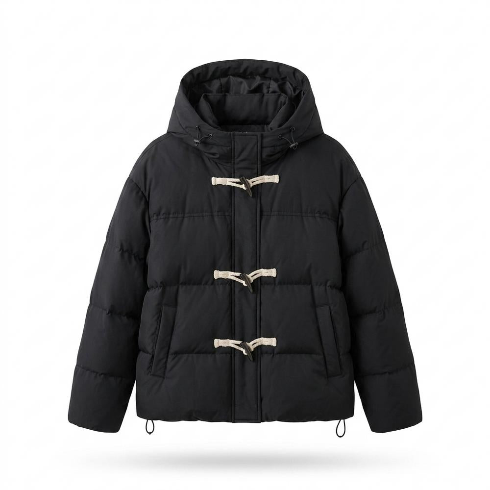 Lederjacken Outlet24 - Tapun | Wattiert Geknebelt Jacke Damen