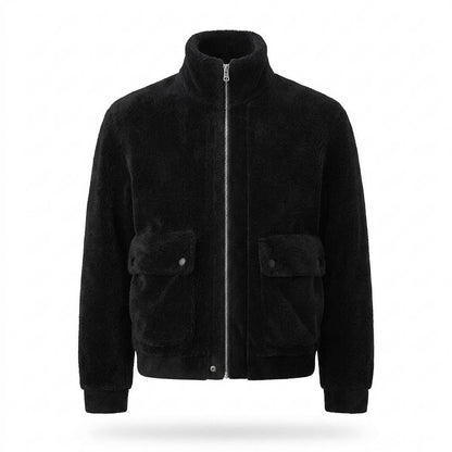 Lederjacken Outlet24 - Lolil | Reißverschluss Fleece Jacke Herren