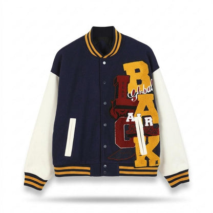 Lederjacken Outlet24 - Dizuk | Zweifarbige Bestickte Jacke Unisex