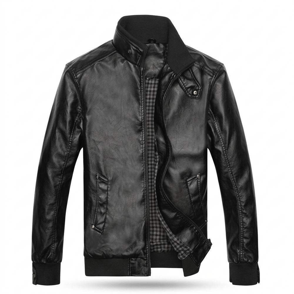 Lederjacken Outlet24 - Yovil | Gesteppte Gefütterte Lederjacke Herren