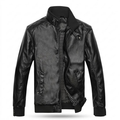 Lederjacken Outlet24 - Yovil | Gesteppte Gefütterte Lederjacke Herren