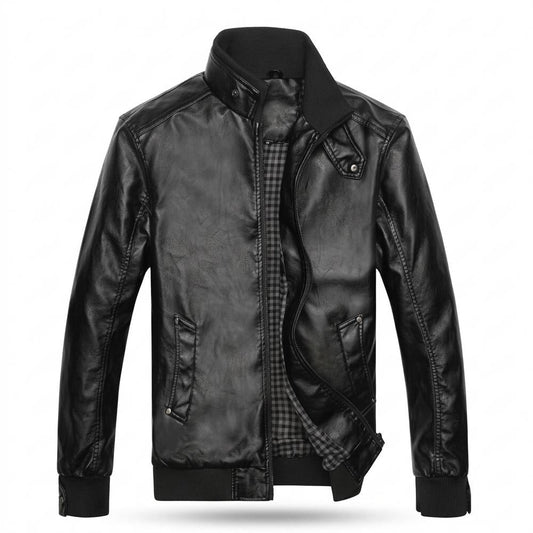 Lederjacken Outlet24 - Yovil | Gesteppte Gefütterte Lederjacke Herren