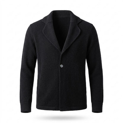 Lederjacken Outlet24 - Yugud | Strukturierte Geknöpfte Strickjacke Herren
