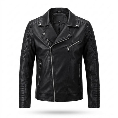 Lederjacken Outlet24 - Kapas | Gesteppte Taillierte Lederjacke Herren