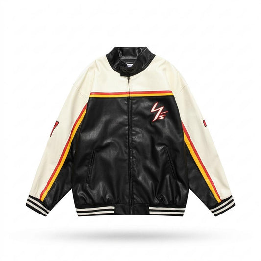 Lederjacken Outlet24 - Rarus | Mehrfarbige Gefütterte Lederjacke Unisex