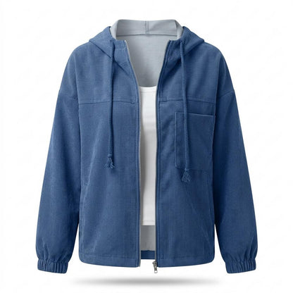 Lederjacken Outlet24 - Diful | Gerippt Reißverschluss Jacke Damen