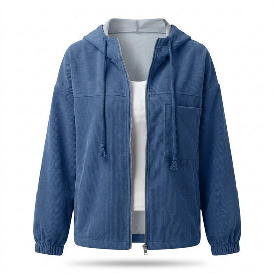 Lederjacken Outlet24 - Diful | Gerippt Reißverschluss Jacke Damen