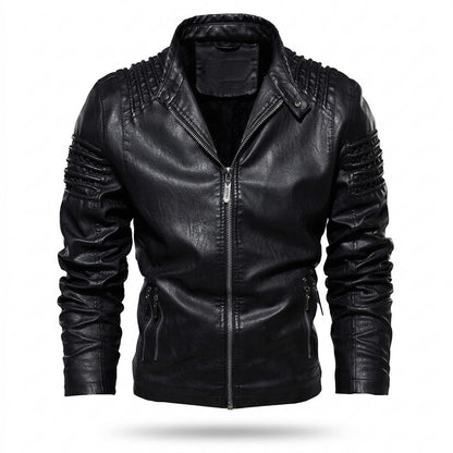 Lederjacken Outlet24 - Vofok | Gefüttert Gesteppt Lederjacke Herren