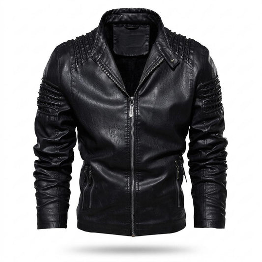 Lederjacken Outlet24 - Vofok | Gefüttert Gesteppt Lederjacke Herren