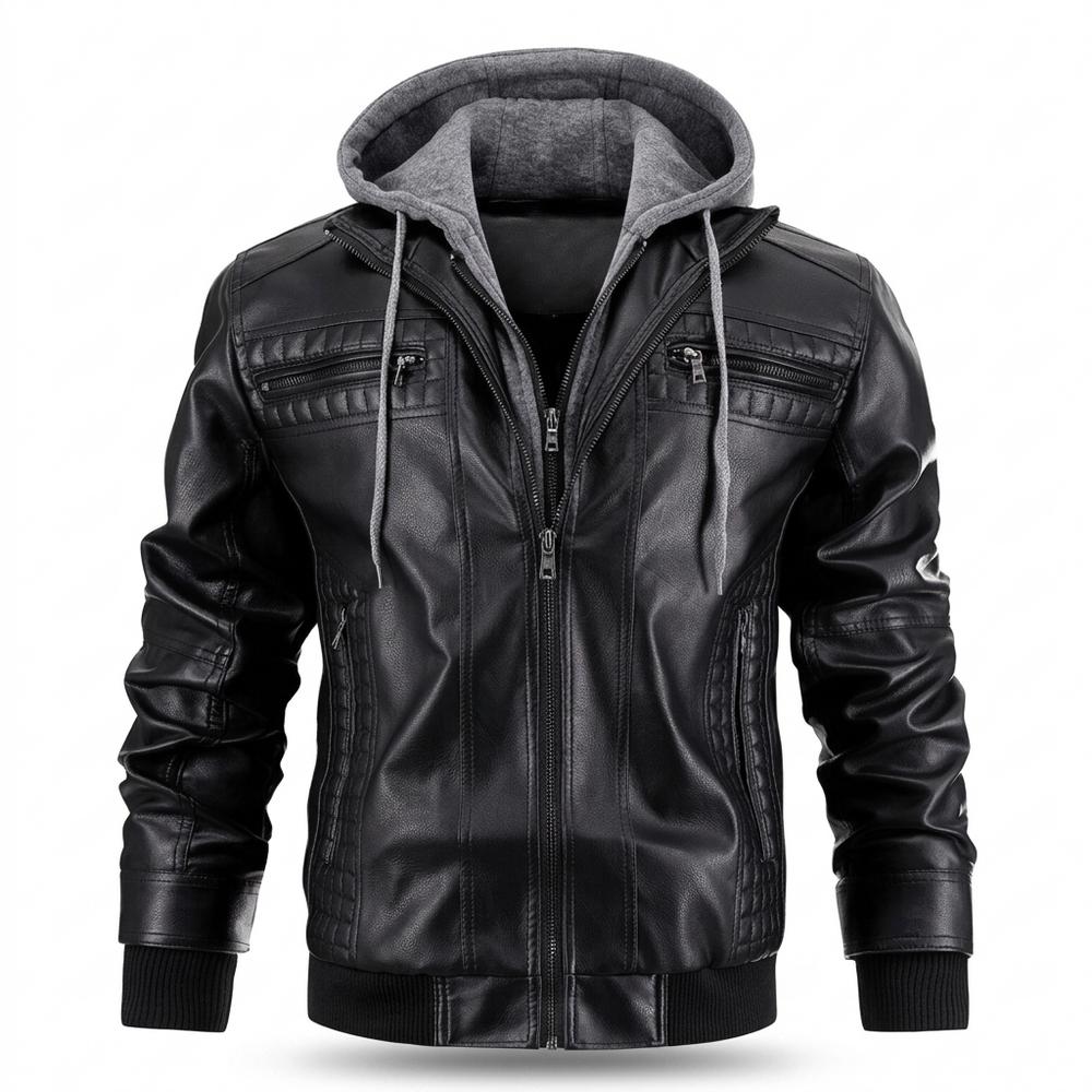 Lederjacken Outlet24 - Revan | Gefüttert Gesteppt Lederjacke Herren