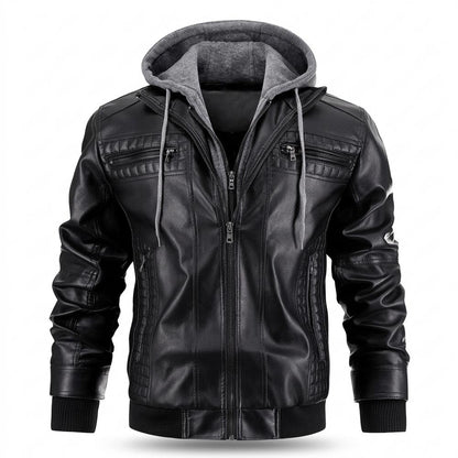 Lederjacken Outlet24 - Revan | Gefüttert Gesteppt Lederjacke Herren