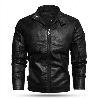 Lederjacken Outlet24 - Dunod | Tailliert Gesteppt Lederjacke Herren