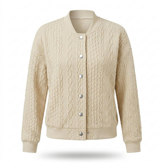 Lederjacken Outlet24 - Mikot | Strukturiert Gestrickt Jacke Damen