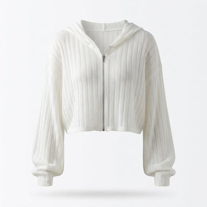 Lederjacken Outlet24 - Vikok | Transparent Langärmlig Strickjacke Damen