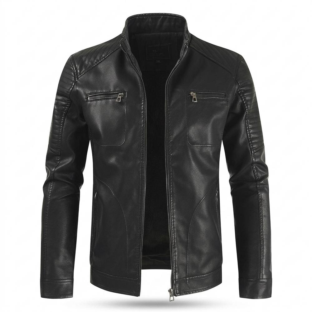 Lederjacken Outlet24 - Kamar | Gefüttert Gesteppt Lederjacke Herren