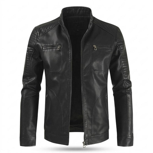 Lederjacken Outlet24 - Kamar | Gefüttert Gesteppt Lederjacke Herren