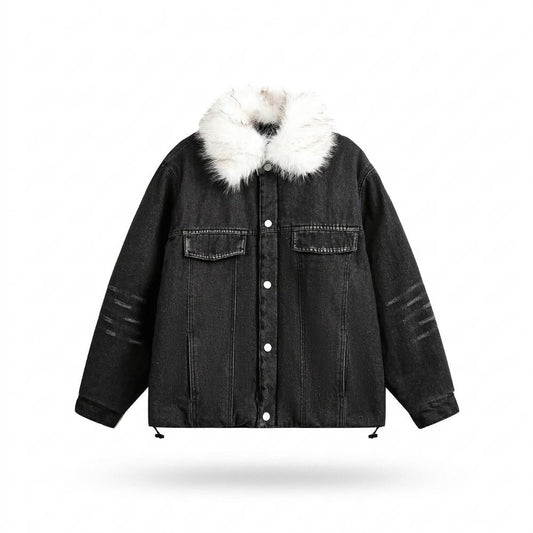 Lederjacken Outlet24 - Sozal | Pelzbesetzt Gewaschen Jacke Unisex