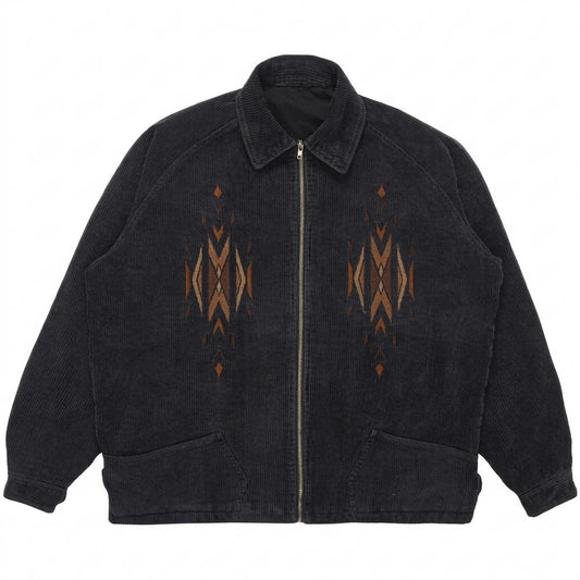 Lederjacken Outlet24 - Yepan | Bestickte Cord Jacke Unisex
