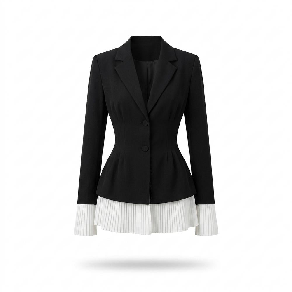 Lederjacken Outlet24 - Cesut | Tailliertes Plissiertes Kleid Damen