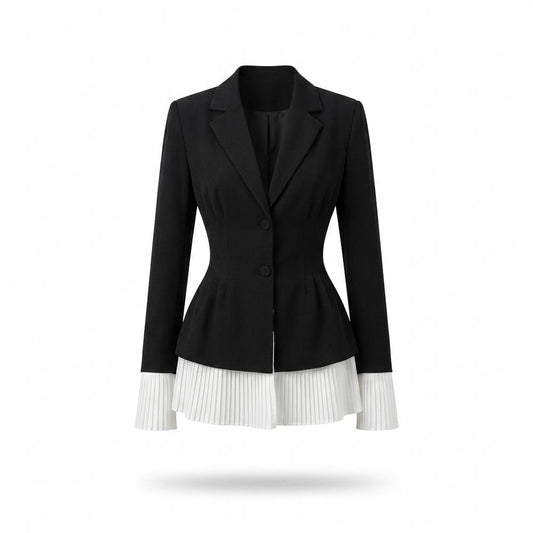 Lederjacken Outlet24 - Cesut | Tailliertes Plissiertes Kleid Damen