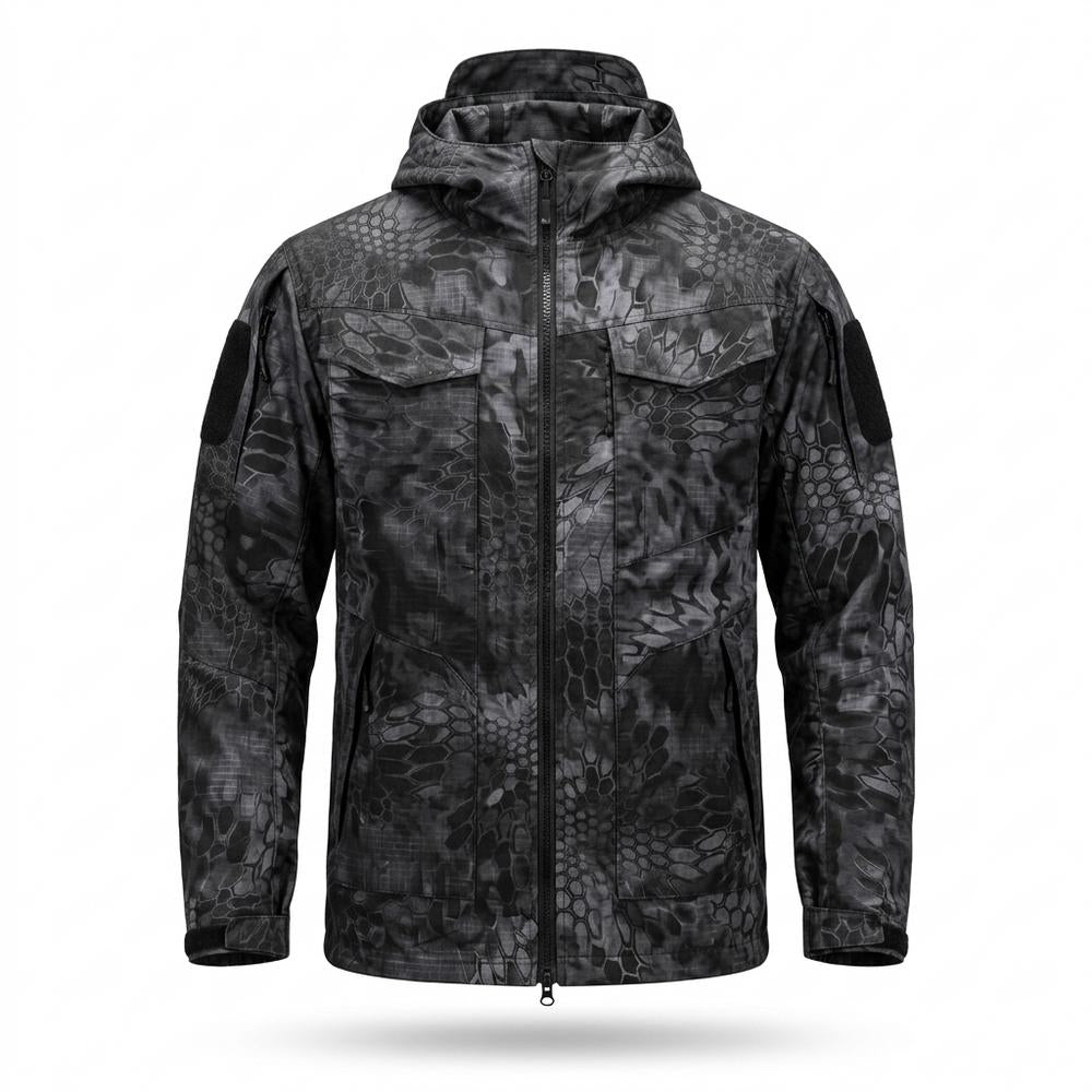 Lederjacken Outlet24 - Tasas | Gemustert Kapuzen Jacke Herren