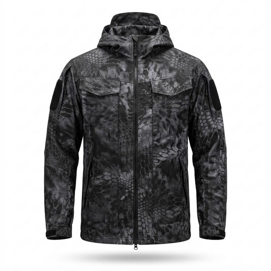 Lederjacken Outlet24 - Tasas | Gemustert Kapuzen Jacke Herren