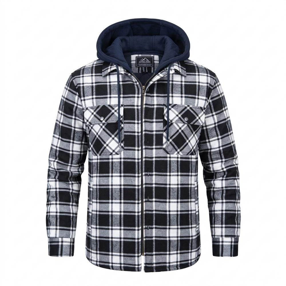Lederjacken Outlet24 - Aurur | Gefüttert Kariert Jacke Herren