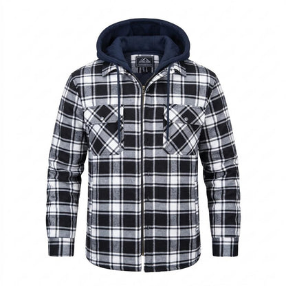 Lederjacken Outlet24 - Aurur | Gefüttert Kariert Jacke Herren