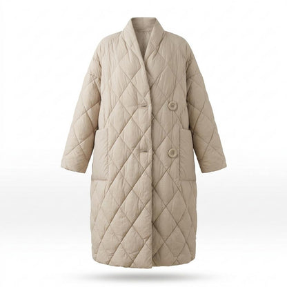 Lederjacken Outlet24 - Verak | Gesteppt Lang Mantel Damen