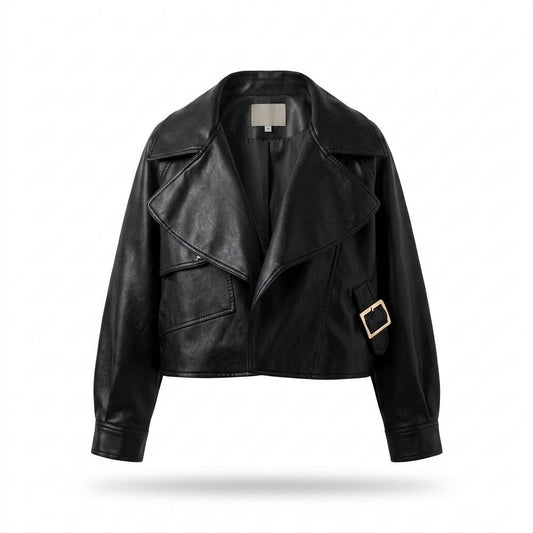 Lederjacken Outlet24 - Mihin | Locker Geschnittene Lederjacke Damen