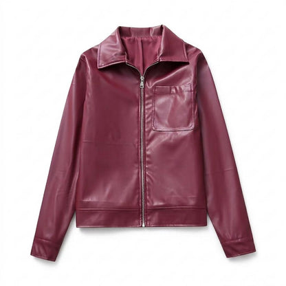 Lederjacken Outlet24 - Nuhas | Glatt Gefüttert Lederjacke Unisex