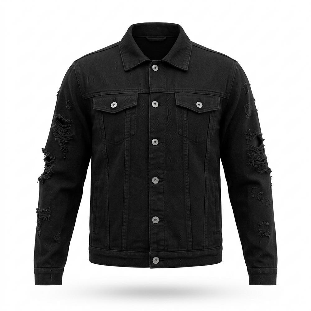 Lederjacken Outlet24 - Eobon | Geknöpft Used-Look Jacke Unisex