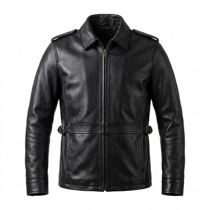 Lederjacken Outlet24 - Tamel | Durchgehend Tailliert Lederjacke Herren